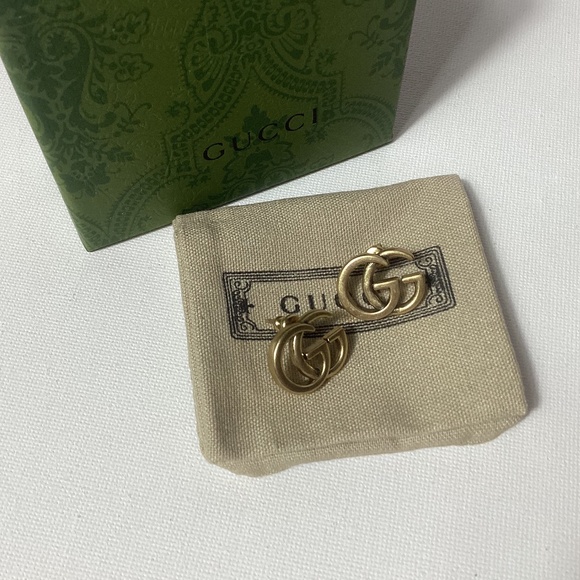 Gucci GG Gold Vintage Earrings - Picture 1 of 3